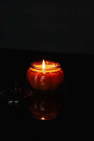 Witching Hour in the Woods | Mini Amber Pumpkin Candle